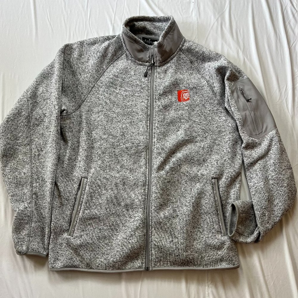 Fossa ING Bank Zip-Up Performance Cotton Sweater Size Men's XL